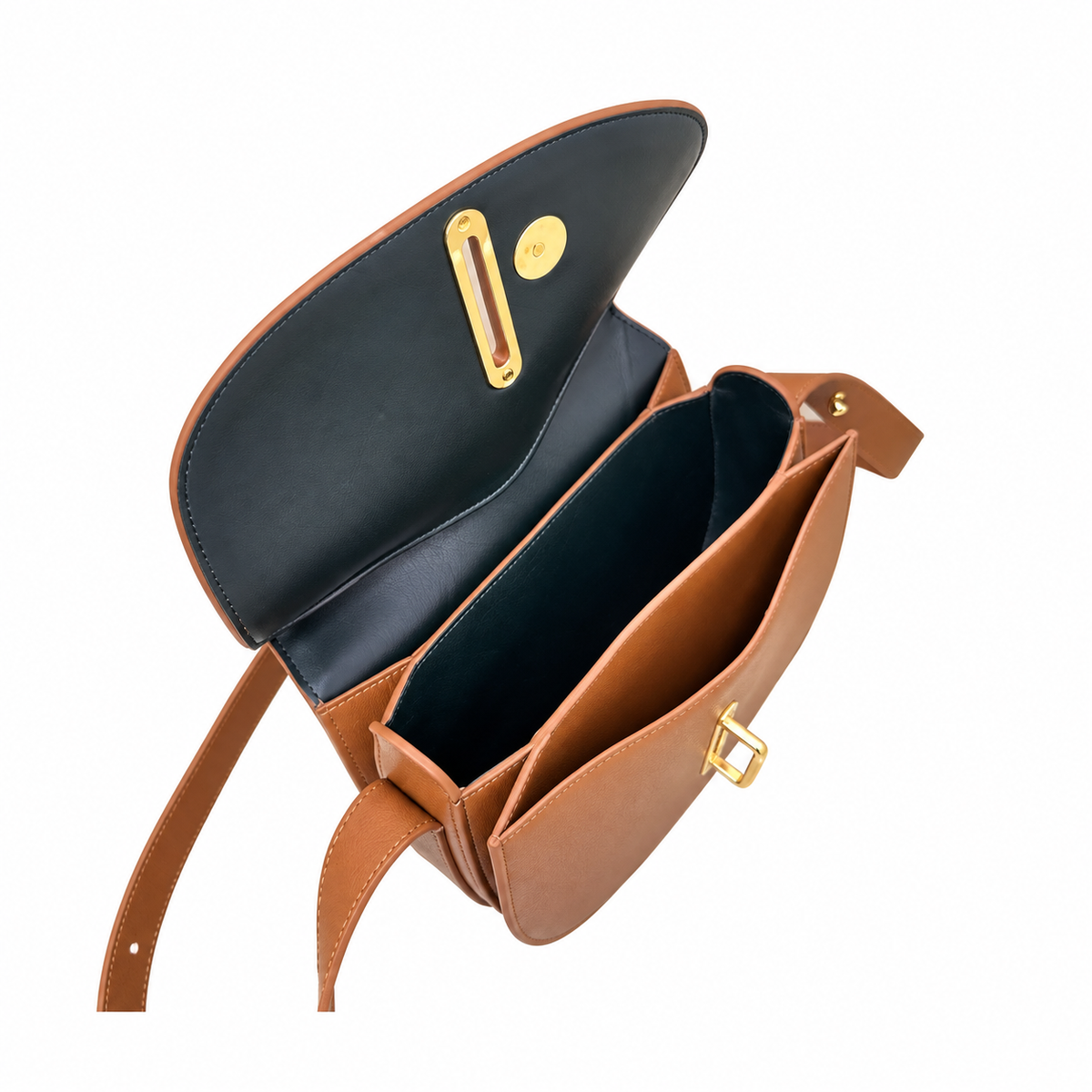 Burberry Heritage Tan Saddle Crossbody Bag