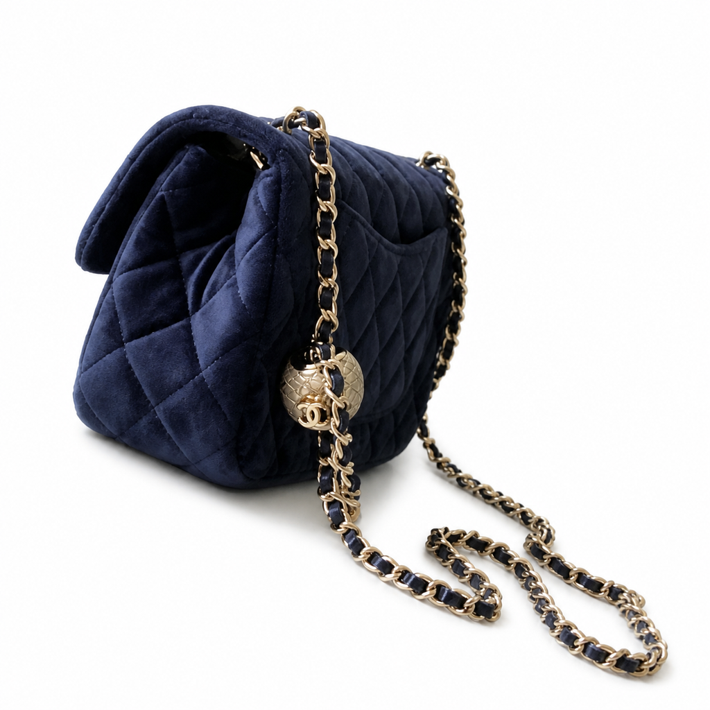 Chanel Classic Quilted Flap Bag | CC Turn-Lock Leather Chain Strap — 13x20cm