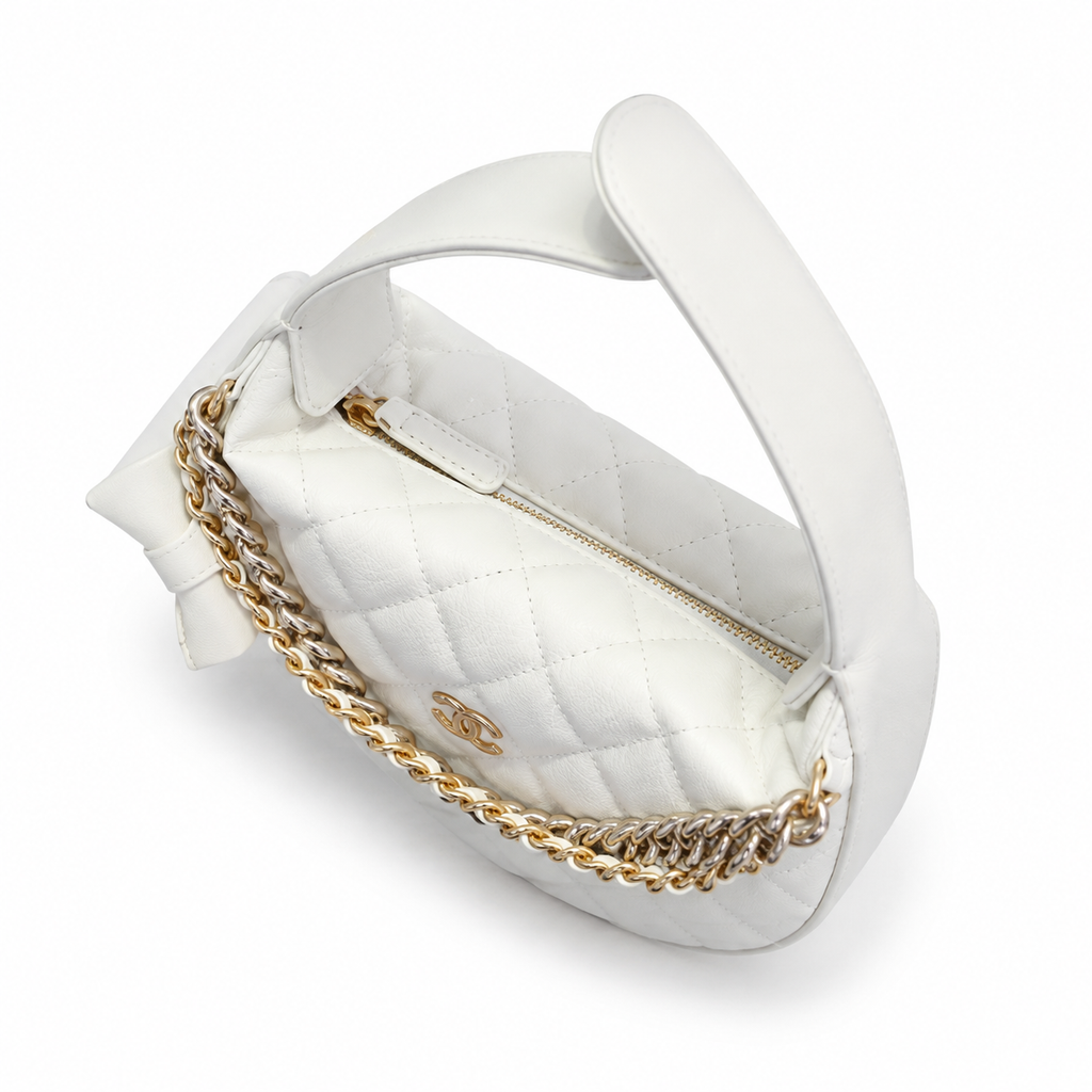 Chanel Quilted Leather Balanced Chain Shoulder Bag