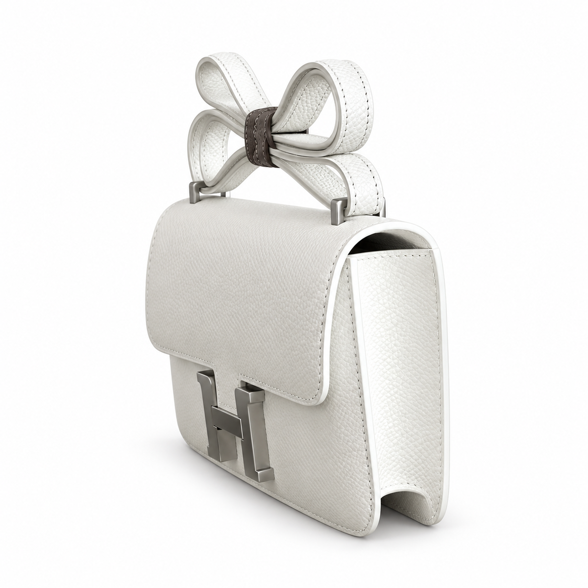 Hermès Lindy 26cm Crossbody Bag – Pure White | Minimalist Luxury Leather